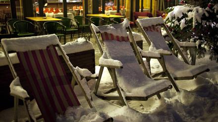 Ganz so schlimm ist es noch nicht: Sollte diesen Winter Schnee fallen, wäre es mit dem Drußensitzen wohl endgültig vorbei.