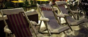 Ganz so schlimm ist es noch nicht: Sollte diesen Winter Schnee fallen, wäre es mit dem Drußensitzen wohl endgültig vorbei.