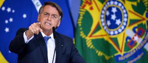 Bolsonaro bei einer Rede