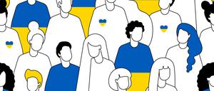 Ukrainer*innen - viele müssen ihre Existenz neu aufbauen.