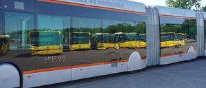 Unter dem Motto „Kommse rin, könnse E-Busse kieken“ können sich Interessierte am Wochenende die Busse ansehen.