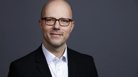 Marktflagge, Sebatsian Stietzel, Vorsitzender des Kompetenzzentrums Mittelstand der Berliner IHK