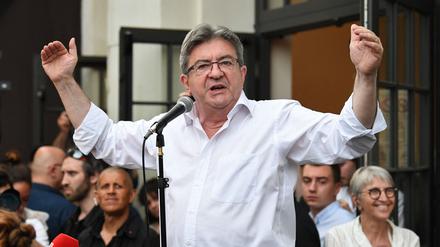 Meister des linken Wahlbündnisses - ohne Abgeordnetenmandat: Jean-Luc Mélenchon.