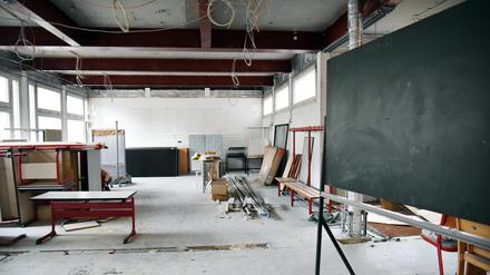 Die Kurt-Schumacher-Grundschule in Kreuzberg ist seit zehn Jahren Baustelle. Jetzt wurde das Geld für den zweiten Bauabschnitt bewilligt. 