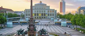 Mendebrunnen, Leipziger Oper und Wintergartenhochhaus. Besonders in der Innenstadt ziehen die Preise an.