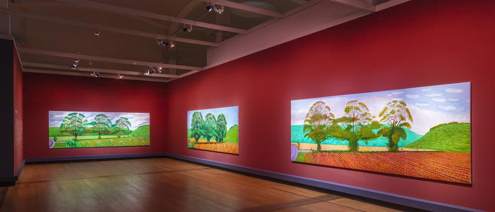 Lohnt sich: Die Ausstellung mit Werken von David Hockney in der Gemäldegalerie am Kulturforum.