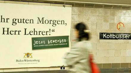 Eine vom vielen Kampagnen, mit denen Bundesländer Berliner Lehrer abwarben. 