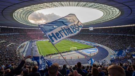 Herthas Fans hoffen auf bessere Zeiten ihres Klubs. 