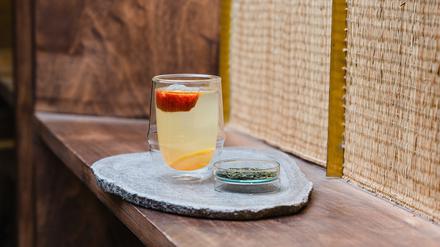 Strawberry Sencha im Oukan Tea. 