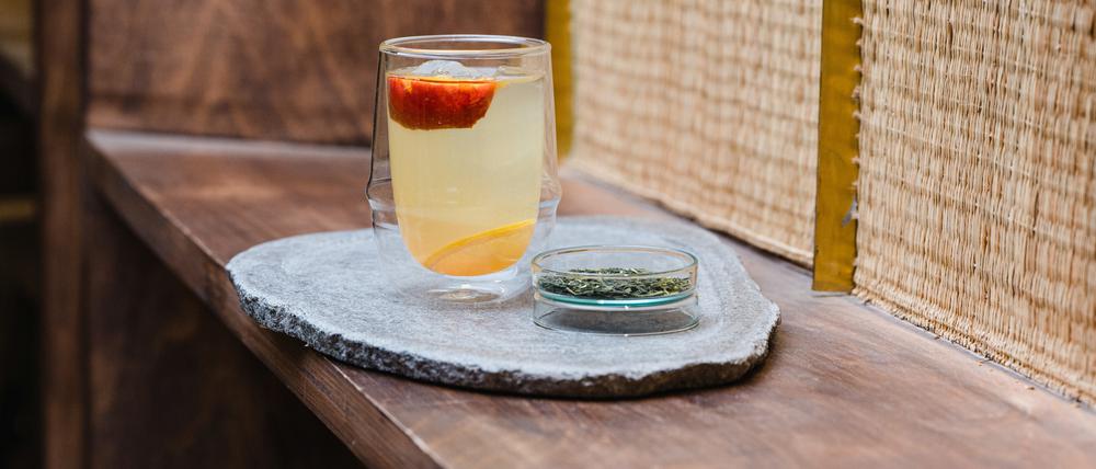 Strawberry Sencha im Oukan Tea. 