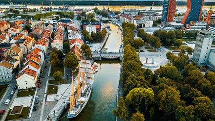 Der Ostsee zugewandt. Klaipeda ist Litauens größte und wichtigste Hafenstadt. 
