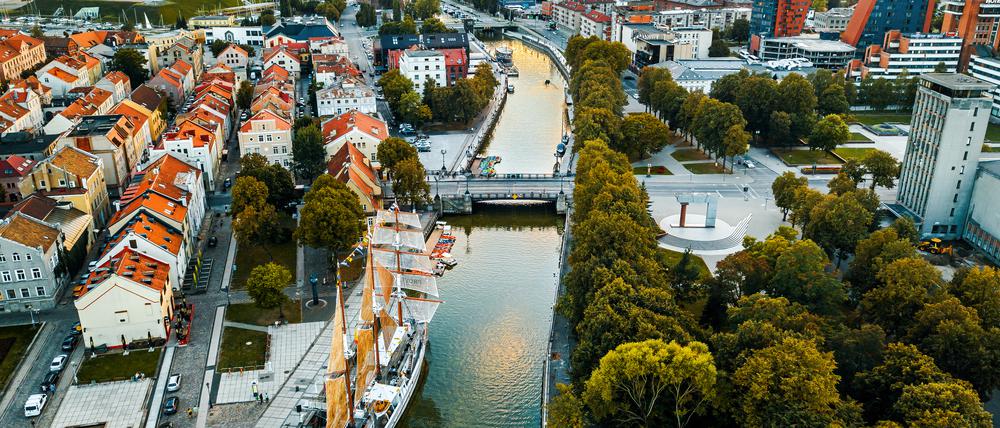Der Ostsee zugewandt. Klaipeda ist Litauens größte und wichtigste Hafenstadt.