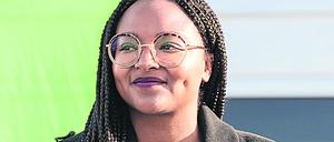 Aminata Toure im Einsatz für die Grünen im  Schleswig-Holsteinischen Landtagswahlkampf.