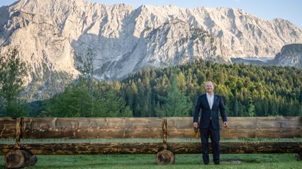 Bundeskanzler Olaf Scholz in Elmau.