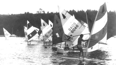 Damals eine ungewohnte Sicht: 1973 startete die erste Regatta auf der Havel.