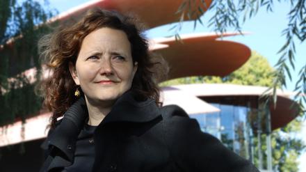 Die Schriftstellerin Julia Schoch. Sie wurde 1974 in Potsdam geboren und lebt dort auch heute. Am Wochenende bekam sie den Potsdamer Theaterpreise 
