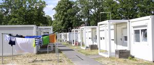 Gemeinschaftsunterkunft für Geflüchtete in Berlin-Spandau. 