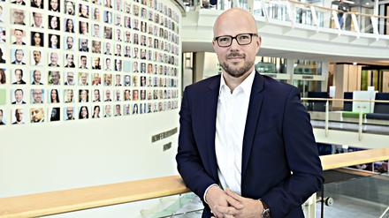 IHK-Präsident Sebastian Stietzel im Ludwig-Erhard-Haus.