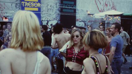 Party anlässlich der Loveparade im Tresor-Garten 1995