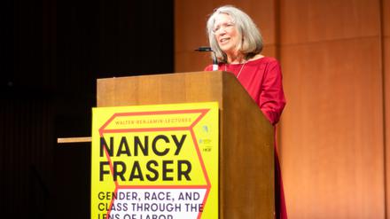 Die Soziologin Nancy Fraser spricht bei den Benjamin Lectures an der HU Berlin.