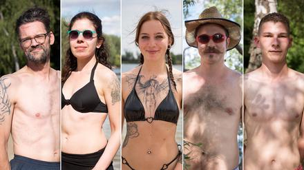 Tattoos am Badestrand. Fotos: Joana Nietfeld