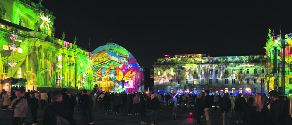 Das 17. Festival of Lights, hier auf dem Bebelplatz 2021.