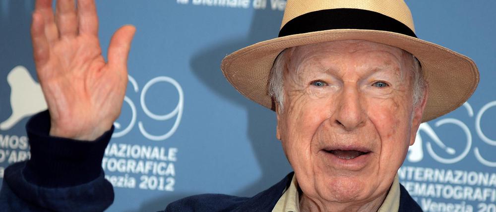 Peter Brook beim Filmfestival von Venedig, 2012. Der große Theatermann drehte immer wieder auch Filme.