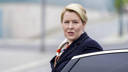 Berlins Regierende Bürgermeisterin Franziska Giffey steht der Fahrradmobilität skeptisch gegenüber.