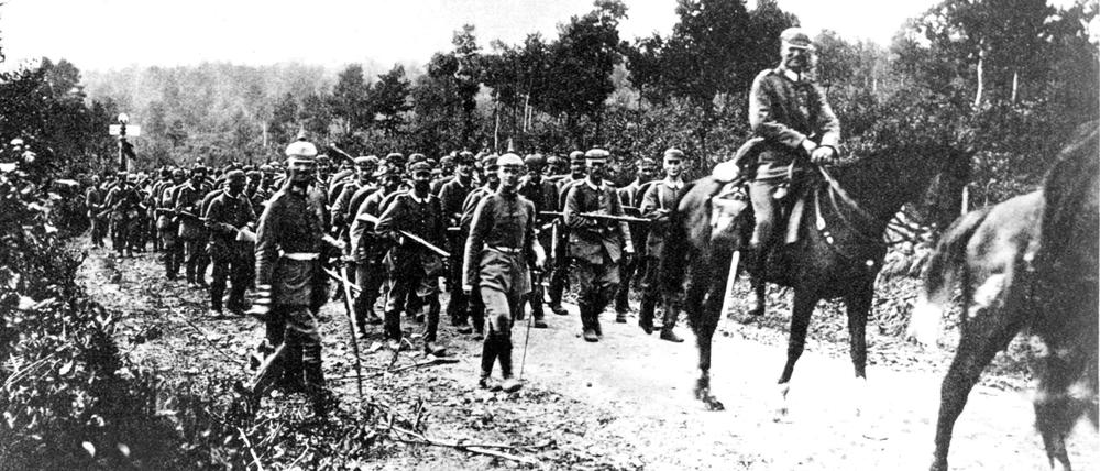 Soldaten des ersten Weltkrieges. 