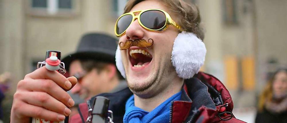 Teilnehmer des "Hipster Winter Cup 2013".