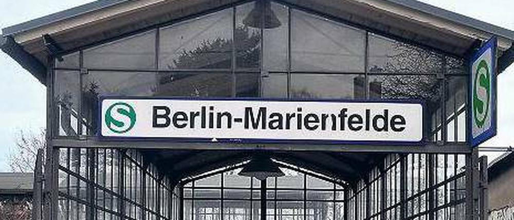 Marienfelde, nicht Mariendorf! Von hier sind es zu Fuß 1600 Meter zum Weihnachtsmarkt.
