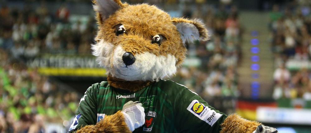 Das Maskottchen der Füchse.  