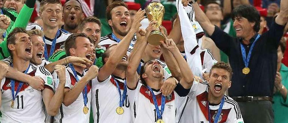 Deutschlands WM-Helden lassen sich am Dienstag in Berlin feiern.