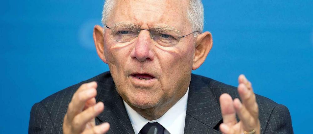 Der Bundesfinanzminister Wolfgang Schäuble.
