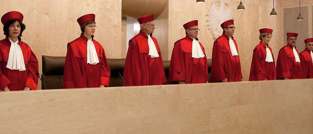 Die Richter des Bundesverfassungsgericht.