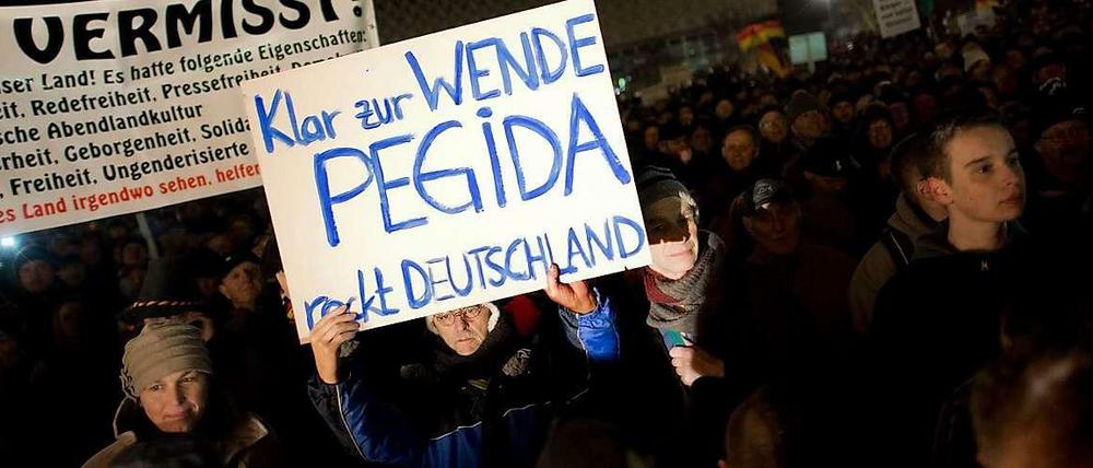 Pegida in Aktion - die Aufwiegler bei der Arbeit