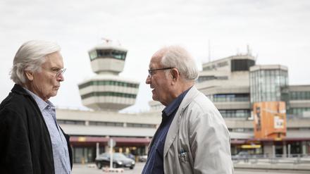 46 Jahre nach Eröffnung besuchen Meinhard von Gerkan und Volkwin Marg den von ihnen entworfenen Flughafen Tegel.