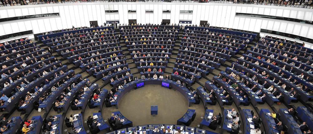 Plenarsaal des Europäischen Parlaments.
