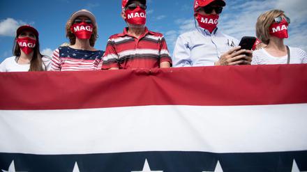 Wie viele sind sie dieses Mal? 2016 unterschätzten die Umfrageforscher den Anteil von Trump-Anhängern in der Wählerschaft. Hier im Bild: Unterstützer bei einer Wahlkampfveranstaltung in North Carolina im Oktober 2020.