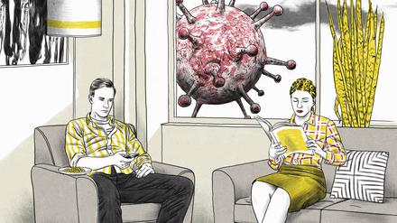 Virus vorm Balkon. Mit dem zweiten Lockdown droht auch wieder die große Langeweile. 