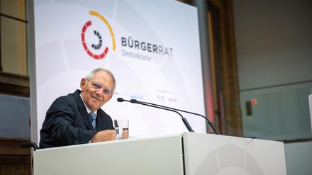 Wolfgang Schäuble macht sich stark für einen bundesweiten Bürgerrat.