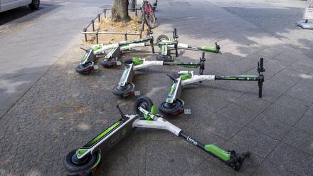 E-Scooter des Anbieter Lime.