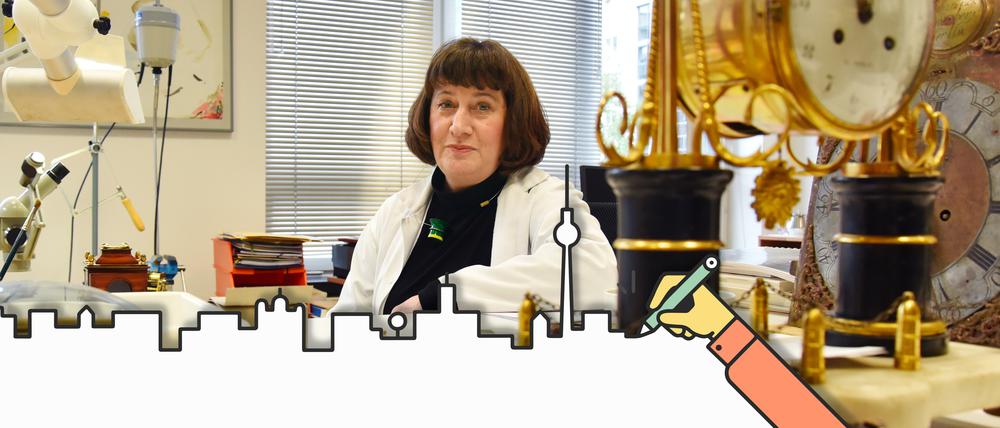 Marina de Fümel restauriert seit 34 Jahren Uhren im Stadtmuseum.