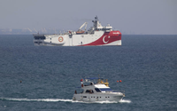 2020 unternahm das türkische Bohrschiff „Oruc Reis“ südlich der Insel Rhodos bereits Erkundungsfahrten.