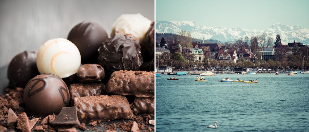 Geht beides sehr gut in Zürich: Schlemmen und Schwimmen.