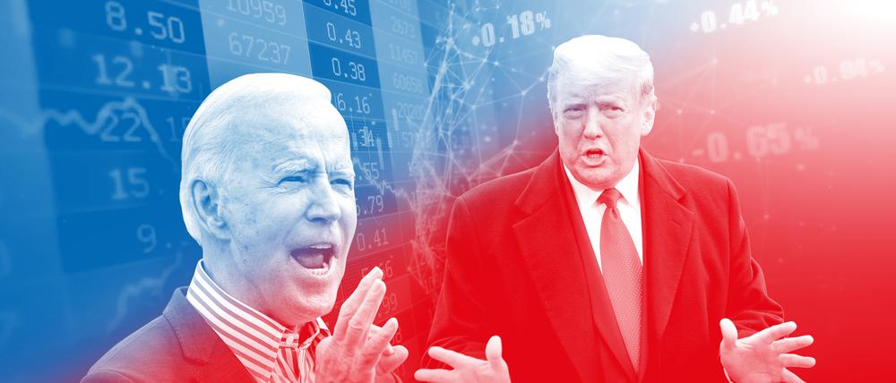 Joe Biden und Donald Trump.