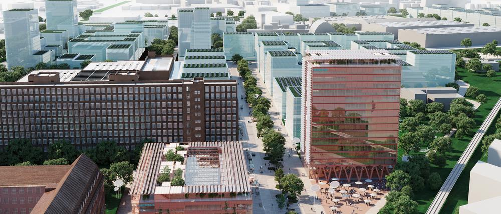 Simulationen Siemensstadt Siemensstadt Square 
Foto: Siemens AG