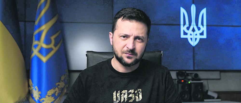 Der ukrainische Präsident Wolodymyr Selenskyj