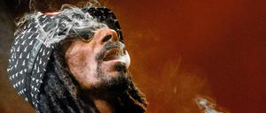 US-Rapper Snoop Dogg während eines Auftritts.