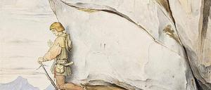 Aufsteiger. „Kaiser Maximilian I. in der Martinswand“ von Moritz von Schwind.